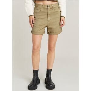 (24) NWT $130 G Star‎ Raw Loose 5 Pocket Shorts Light Moss Green